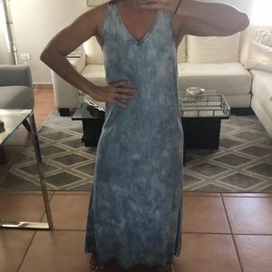 Denim maxi dress